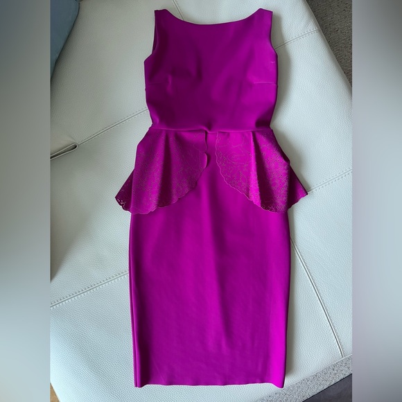 Chiara Boni stunning peplum midi cocktail dress - Picture 3 of 4